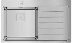 Chiuveta bucatarie Teka Premium Zenit RS15 1B 1D R 86 picurator dreapta 860x520cm inox imagine