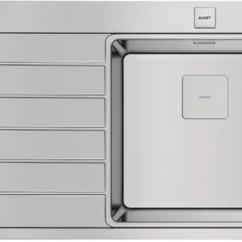 Chiuveta bucatarie Teka Premium Zenit RS15 1B 1D R 86 picurator dreapta  860x520cm  inox imagine