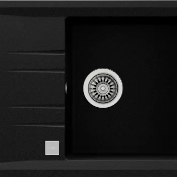 Chiuveta bucatarie Teka Stone 45S TG 1B 1D  650x510mm  tegranit Schwarzmetaliic imagine