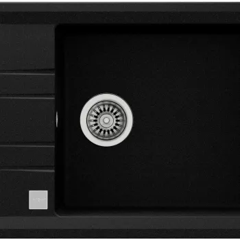 Chiuveta bucatarie Teka Stone 60 S TG 1B 1D SM  780x510mm  tegranit Schwarzmetallic imagine