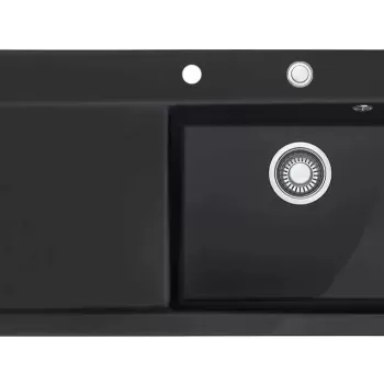 Chiuveta ceramica Franke Mythos MTK 611-100 1000x510mm picurator dreapta ventil inclus Fraceram Nero EXPUS imagine