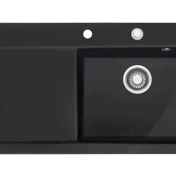 Chiuveta ceramica Franke Mythos MTK 611-100 1000x510mm picurator dreapta ventil inclus Fraceram Nero EXPUS imagine