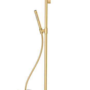 Coloana de dus Axor ShowerSolutions Select 350 1jet cu baterie termostatata 800 brushed gold imagine