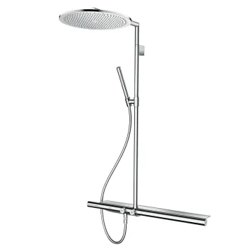 Coloana de dus Axor ShowerSolutions Select 350 1jet cu baterie termostatata 800 crom imagine