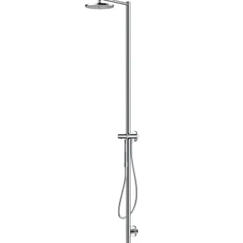 Coloana de dus Axor Starck 240 1jet cu baterie termostatata necesita corp incastrat crom imagine
