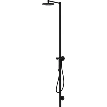 Coloana de dus Axor Starck 240 1jet cu baterie termostatata necesita corp incastrat negru mat imagine
