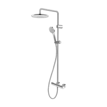 Coloana de dus Duravit System Shower 1000 cu baterie termostatata crom imagine
