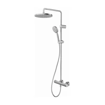 Coloana de dus Duravit System Shower 1000 cu baterie termostatata inox periat imagine