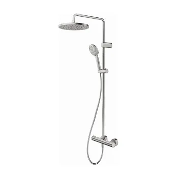 Coloana de dus Duravit System Shower 1000 cu baterie termostatata inox periat imagine