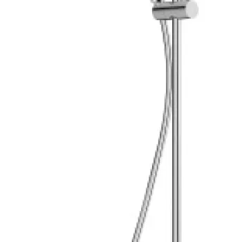 Coloana de dus Duravit Wave cu baterie h 112cm crom imagine