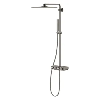 Coloana de dus Grohe Euphoria SmartControl System 310 Cube Duo cu baterie termostatata  brushed hard graphite imagine