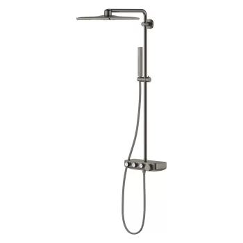 Coloana de dus Grohe Euphoria SmartControl System 310 Cube Duo cu baterie termostatata brushed hard graphite imagine