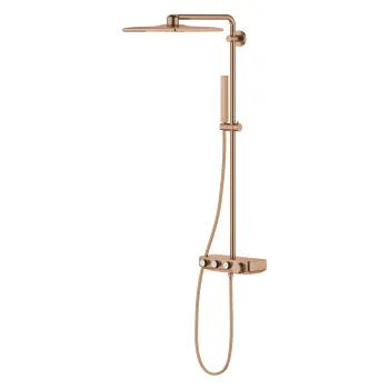 Coloana de dus Grohe Euphoria SmartControl System 310 Cube Duo cu baterie termostatata  brushed warm sunset imagine