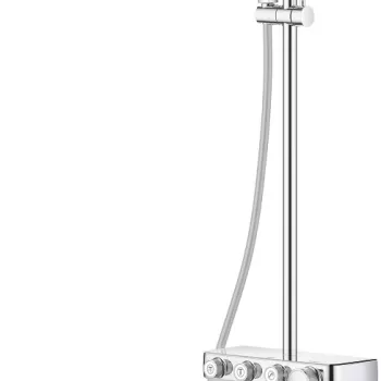 Coloana de dus Grohe Euphoria SmartControl System 310 Cube Duo cu baterie termostatata crom imagine