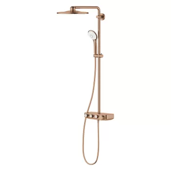 Coloana de dus Grohe Euphoria SmartControl System 310 Duo cu baterie termostatata brushed warm sunset imagine