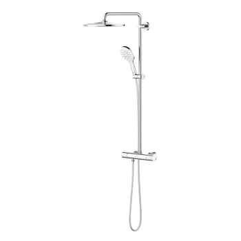 Coloana de dus Grohe Rainshower SmartActive 310 cu baterie termostatata 111cm moon white imagine