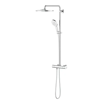 Coloana de dus Grohe Rainshower SmartActive 310 cu baterie termostatata  111cm  moon white imagine