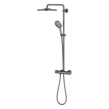 Coloana de dus Grohe Rainshower SmartActive 310 cu baterie termostatata  9 5l/min  hard graphite imagine