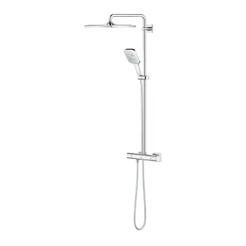 Coloana de dus Grohe Rainshower SmartActive 310 Cube cu baterie termostatata  111cm  crom imagine