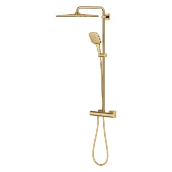 Coloana de dus Grohe Rainshower SmartActive 310 Cube cu baterie termostatata  9 5l/min  cool sunrise imagine