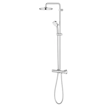 Coloana de dus Grohe Tempesta Cosmopolitan System 210 cu baterie termostatata 1016mm crom imagine
