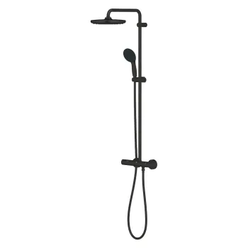 Coloana de dus Grohe Vitalio Start System 250 cu baterie termostatata  matte black imagine