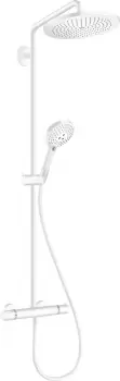 Coloana de dus Hansgrohe Croma Select S 280 1jet cu baterie termostatata alb mat imagine
