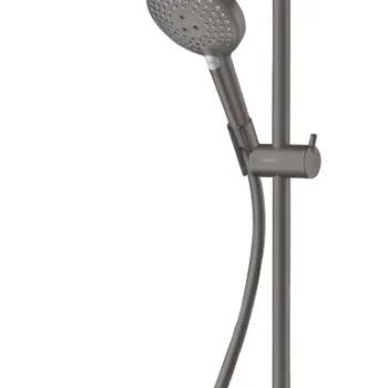 Coloana de dus Hansgrohe Croma Select S 280 1jet cu baterie termostatata crom negru periat imagine