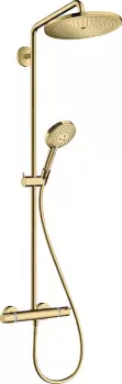 Coloana de dus Hansgrohe Croma Select S 280 1jet cu baterie termostatata gold optic lustruit imagine
