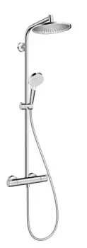 Coloana de dus Hansgrohe Crometta S 240 1 jet cu baterie dus termostatata crom imagine