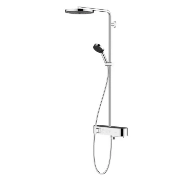 Coloana de dus Hansgrohe Pulsify S 260 1jet cu baterie termostatata ShowerTablet 400 crom imagine