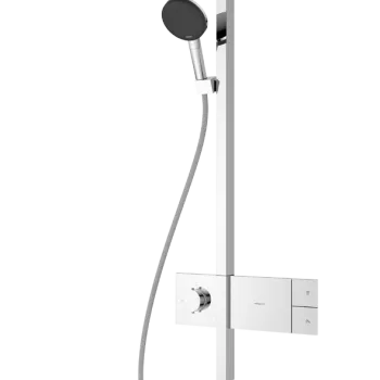 Coloana de dus Hansgrohe Raindance Alive S 300 1jet EcoSmart cu baterie termostatata ShowerSelect Comfort crom imagine