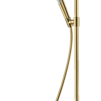 Coloana de dus Hansgrohe Raindance S 240 1jet PowderRain EcoSmart+ cu baterie termostatata  gold optic imagine