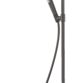 Coloana de dus Hansgrohe Raindance S 240 1jet PowderRain EcoSmart+ cu baterie termostatata  negru periat imagine