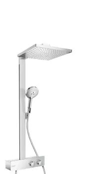 Coloana de dus Hansgrohe Raindance Select E 300 cu baterie Shower Tablet 350 crom imagine