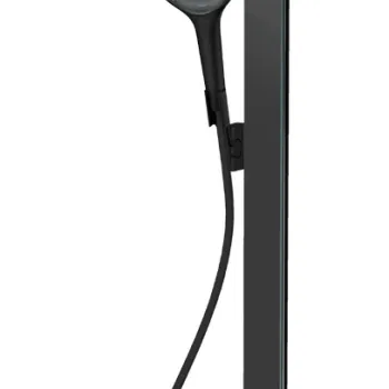 Coloana de dus Hansgrohe Rainfinity 250 EcoSmart 1jet cu baterie termostatata ShowerTablet 350 negru mat imagine