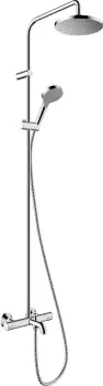 Coloana de dus Hansgrohe Vernis Blend 200 1 jet cu baterie de cada termostatata crom imagine