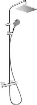 Coloana de dus Hansgrohe Vernis Shape 230 1 jet cu baterie termostatata crom imagine