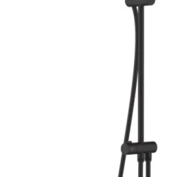 Coloana de dus Hansgrohe Vernis Shape Reno EcoSmart fara baterie de dus negru imagine