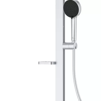 Coloana de dus Ideal Standard Ceratherm Alu+ cu baterie argintiu imagine