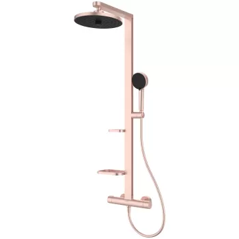 Coloana de dus Ideal Standard Ceratherm Alu+ cu baterie termostatata rose imagine