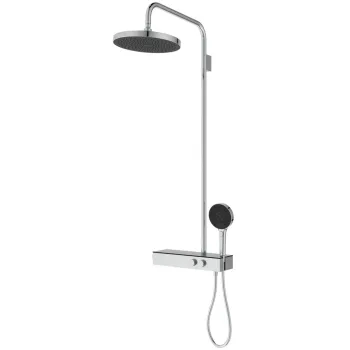 Coloana de dus Ideal Standard Ceratherm Solos  cu baterie termostatata  crom imagine