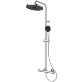 Coloana de dus Ideal Standard Ceratherm T25+ cu baterie termostatata crom imagine