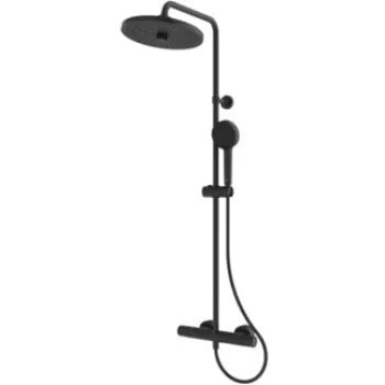 Coloana de dus Ideal Standard Ceratherm T25+ cu baterie termostatata negru imagine