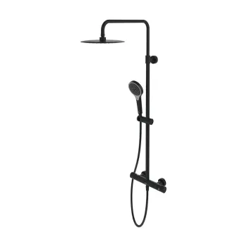 Coloana de dus Villeroy & Boch Verve cu baterie termostatata  negru mat imagine