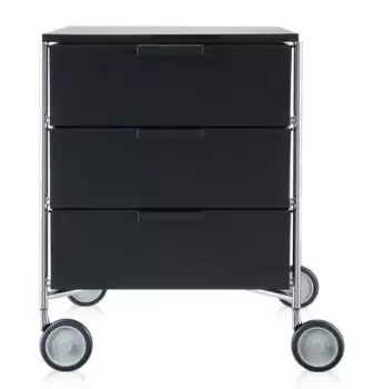 Comoda cu rotile Kartell Mobil Mat design Antonio Citterio & Oliver Low 49xc47.5cm h63cm negru mat imagine