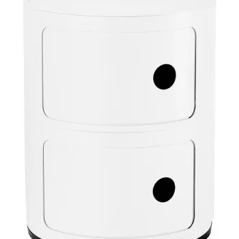 Comoda modulara Kartell Componibili 2 design Anna Castelli Ferrieri alb mat imagine