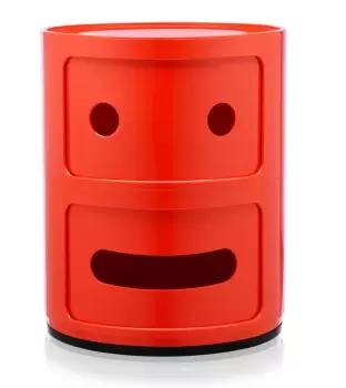 Comoda modulara Kartell Componibili 2 Smile design Anna Castelli Ferrieri rosu imagine