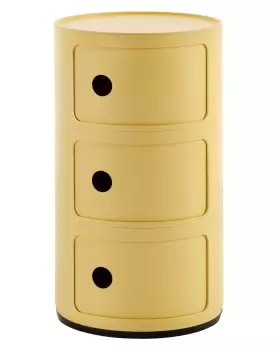 Comoda modulara Kartell Componibili Bio 3 design Anna Castelli Ferrieri galben imagine