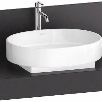 Consola pentru lavoar Duravit Balcoon Mineral 100cm  cu un decupaj  lava mat imagine